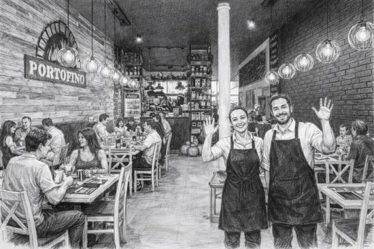 Familie Portofino in ihrer neapolitanischen Pizzeria Lübeck – familiengeführtes italienisches Restaurant mit Holzsteinofen