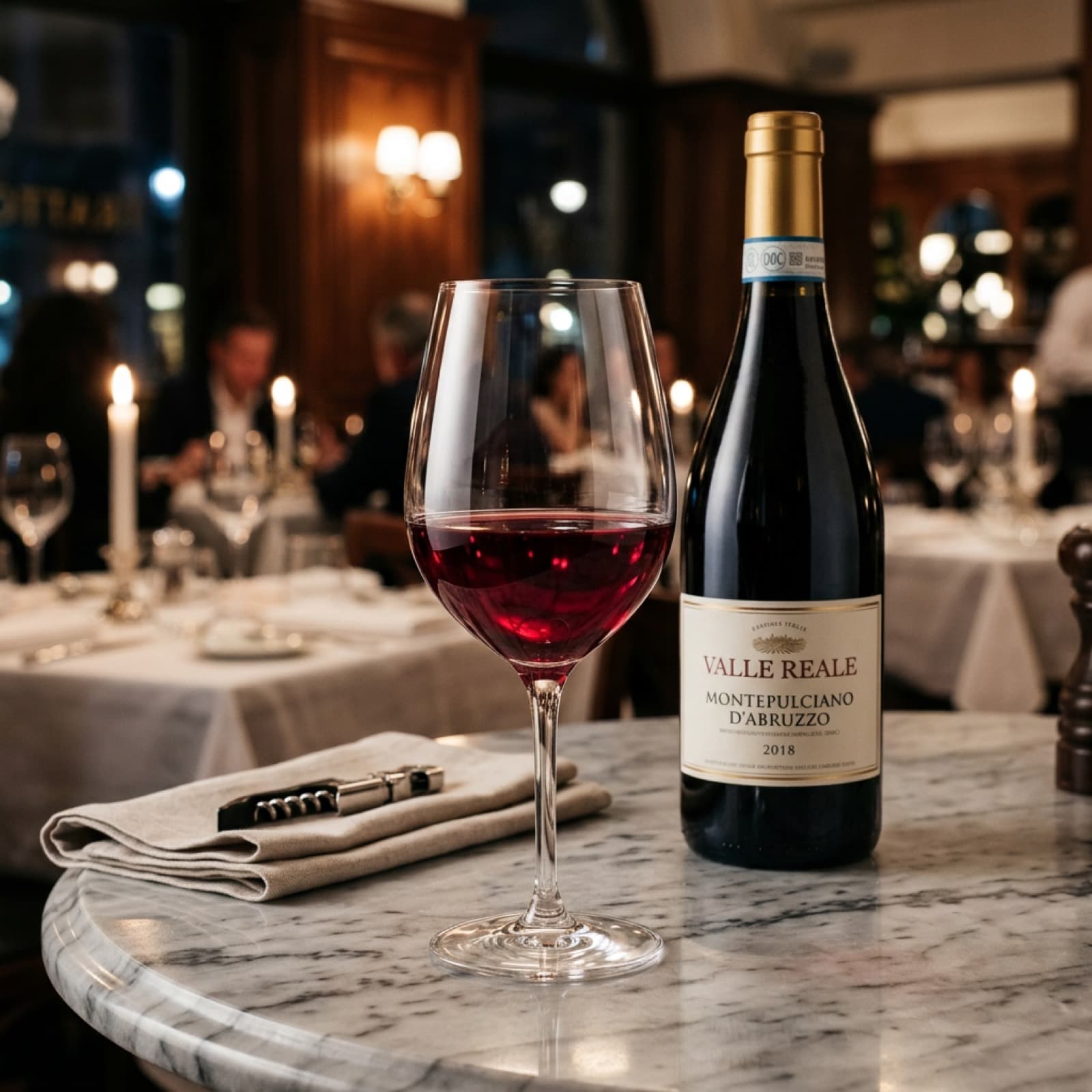 Gemütliches Ambiente mit italienischem Rotwein bei Pizzeria Portofino in der Lübecker Altstadt